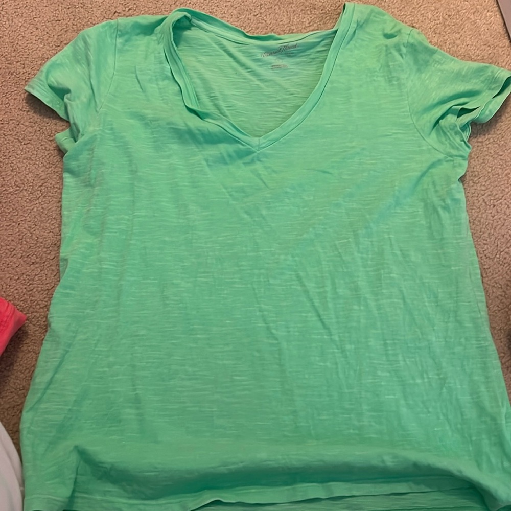 Neon green v neck